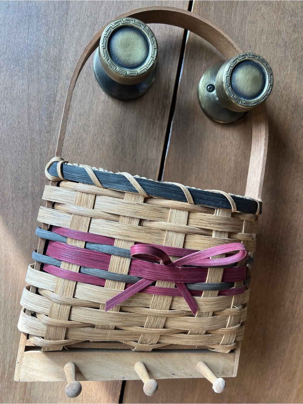Vintage Woven Hanging Basket